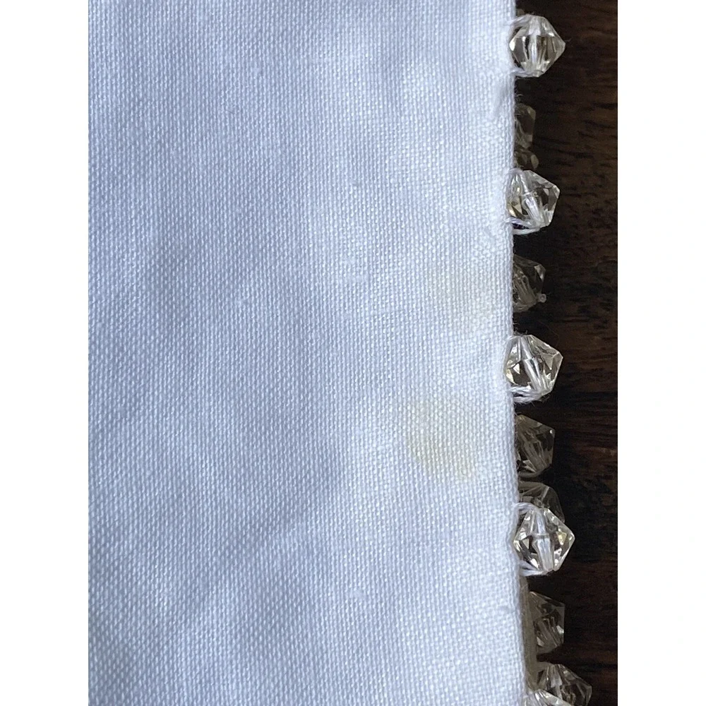 Pottery Barn 2 Placemats White Cotton Double Sided 19